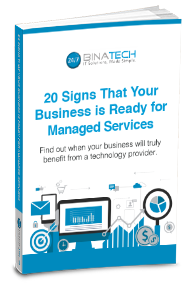 A guide on 20 signs a business needs Binatech's managed IT services.